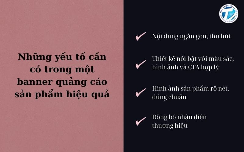 Những yếu tố cần có trong một banner quảng cáo sản phẩm hiệu quả